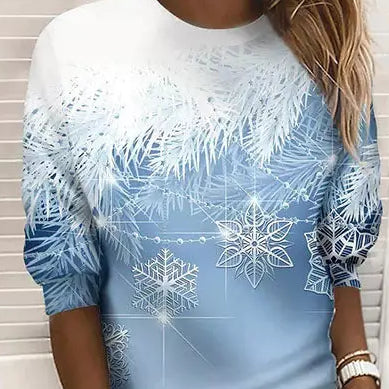 Eva Janssen – eleganter pullover mit schneeflocken
