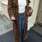 Farnza - trenchcoat aus wildleder