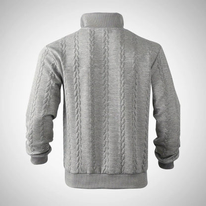 Marcel vintage-pullover mit reißverschluss für herren