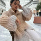 Cassidy | glitzernde seidenstrickjacke