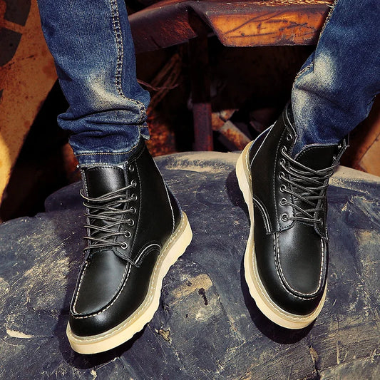 Retro-winterstiefel für herren | warm & robust