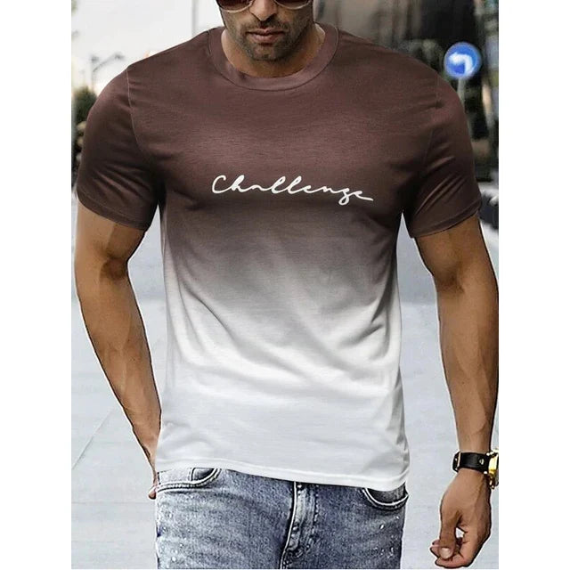 Tate | vintage-t-shirt mit farbverlauf für herren