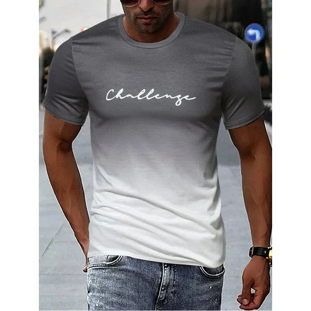 Olympia - vintage-herren-t-shirt mit farbverlauf