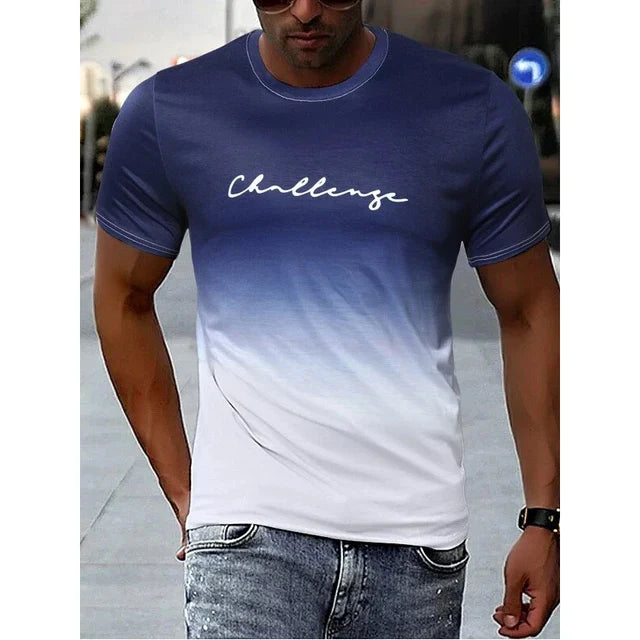 Tate | vintage-t-shirt mit farbverlauf für herren