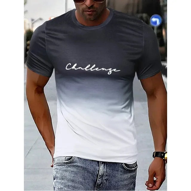 Tate | vintage-t-shirt mit farbverlauf für herren
