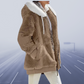 Übergroße teddyjacke für damen | gemütlich und warm | wintermantel