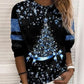 Weihnachtspullover | Glitzer | Langarm | Weihnachtspulli | Damenbekleidung-Leyna Moda