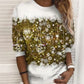 Weihnachtspullover | Glitzer | Langarm | Weihnachtspulli | Damenbekleidung-Leyna Moda