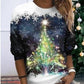 Weihnachtspullover | Glitzer | Langarm | Weihnachtspulli | Damenbekleidung-Leyna Moda
