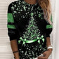Weihnachtspullover | Glitzer | Langarm | Weihnachtspulli | Damenbekleidung-Leyna Moda