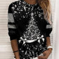 Weihnachtspullover | Glitzer | Langarm | Weihnachtspulli | Damenbekleidung-Leyna Moda