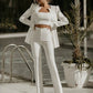 JAMALIA - stilvolles 3-teiliges set (blazer, oberteil, hose)