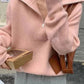 Amelina - warmer rollkragenpullover mit reibverschluss