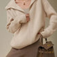 Amelina - warmer rollkragenpullover mit reibverschluss
