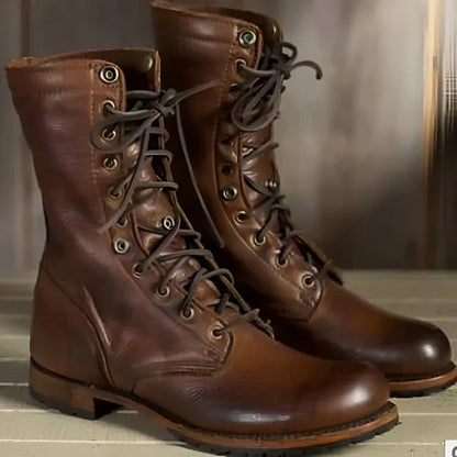 Damen-schnürstiefeletten mit fellfutter – damen