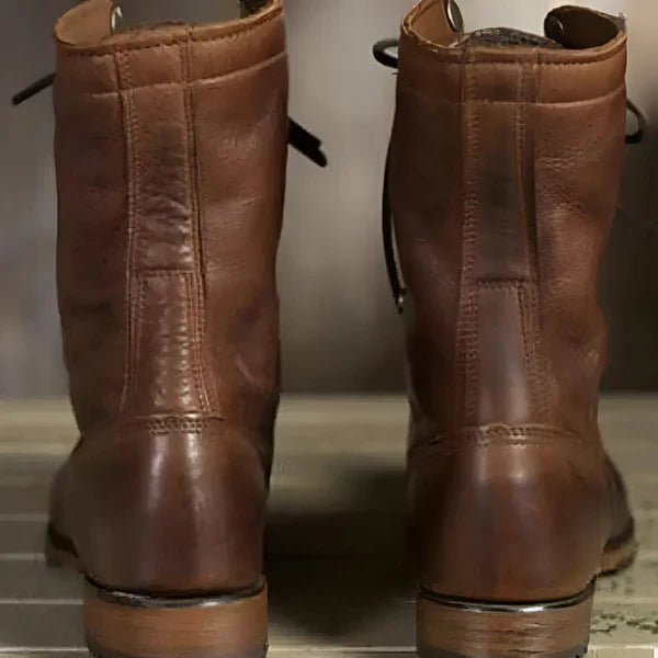 Damen-schnürstiefeletten mit fellfutter – damen