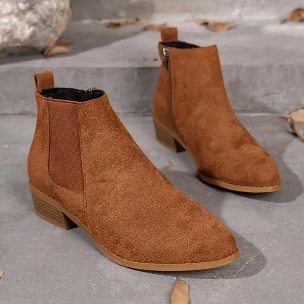 Elegante damen-ankle-boots mit reißverschluss – damen