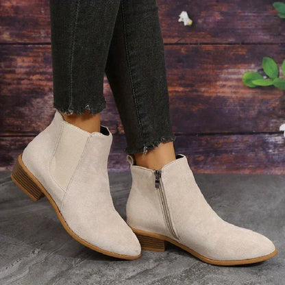 Elegante damen-ankle-boots mit reißverschluss – damen