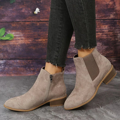 Elegante damen-ankle-boots mit reißverschluss – damen