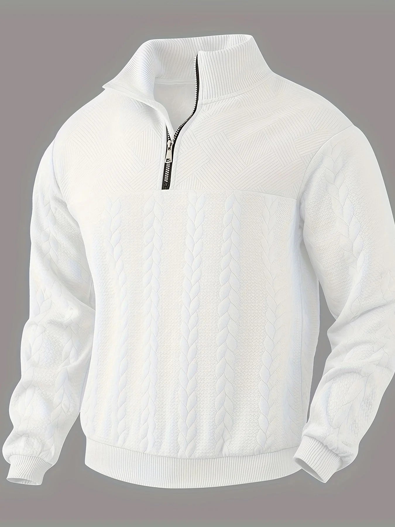 Warmer gestrickter herrenpullover aus wolle für den winter