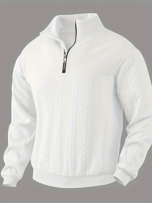 Warmer gestrickter herrenpullover aus wolle für den winter