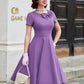 Weißes vintage-kleid midi - greta