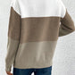 Natalie – farbblock-langarmpullover mit rundhalsausschnitt