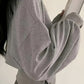 Letia - lässiger luxus elegantes t-shirt in uni mit knopfdetail