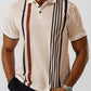 Michael – t-shirt mit vertikalem retro-streifenmuster