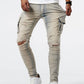 Dean – slim-fit-cargos für herren