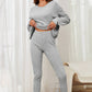 Penelope – lässiges 2-teiliges set aus t-shirt und hose mit langen armeln