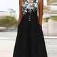 Amelia – cooles schwarzes ärmelloses midikleid