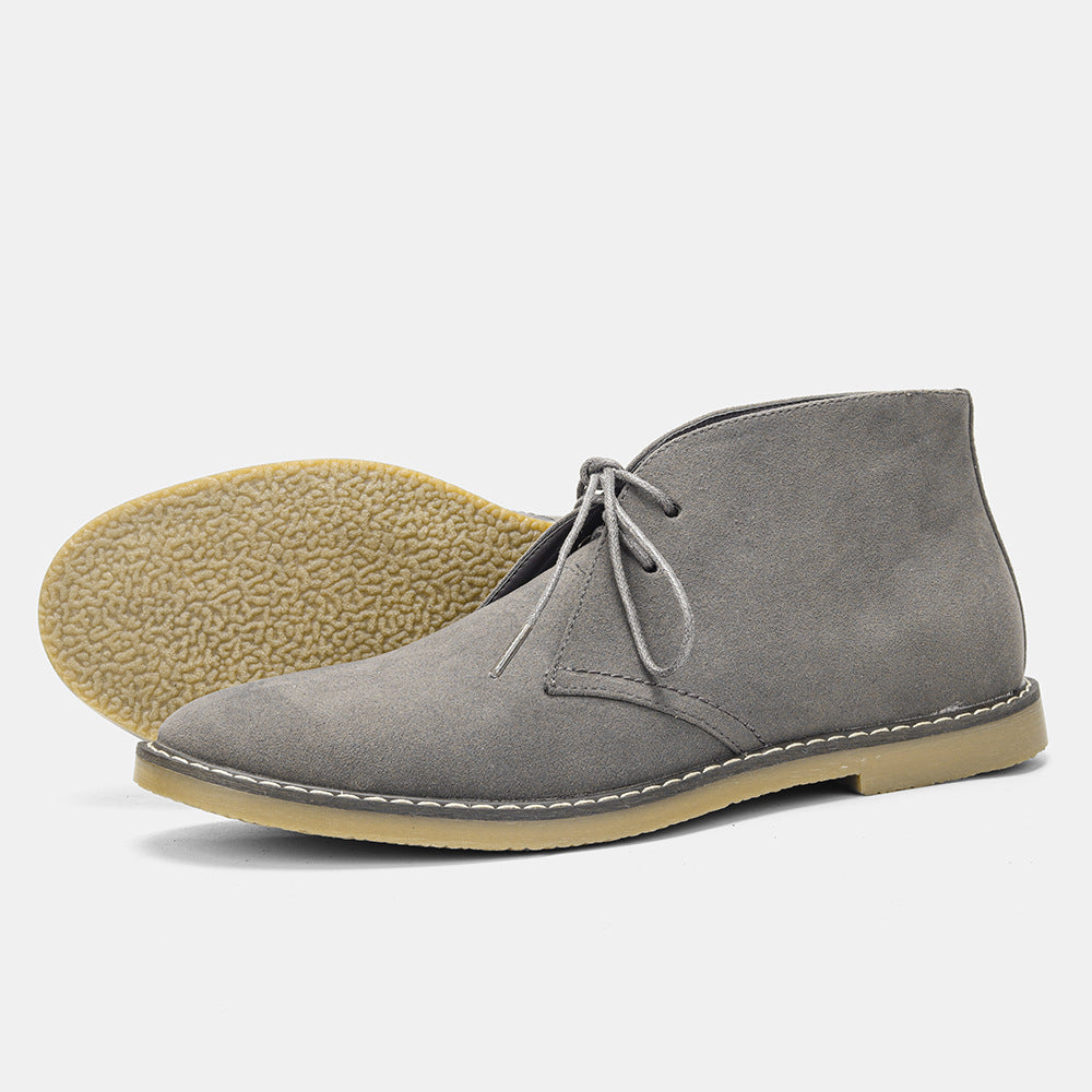 Klassische wüstenstiefel für herren im vintage-stil