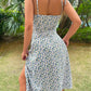 Evelyn – rückenfreies, schmales kleid mit schlitz für frühling und sommer