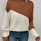 Heather - pullover mit farbblockdesign