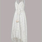 Emma – boho-maxi-sommerkleid mit spaghettiträgern und v-ausschnitt