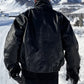 Elegante lederjacke im oversized-fit für herren | perfekt für den alltag