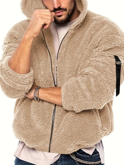 Gregory – flauschige reibverschlussjacke für herren