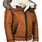 Meti - schafsfelljacke mit fellkapuze
