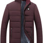 Sert – modische herrenjacke mit stehkragen – dicker und warmer wintermantel mit samtfutter