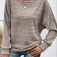 Nass | einfarbiger pullover mit weiten armeln für damen