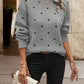 Chloe – pullover mit polka-dot-muster