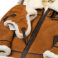 Meti - schafsfelljacke mit fellkapuze