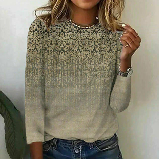 Rylee - vintage-t-shirt mit farbverlauf