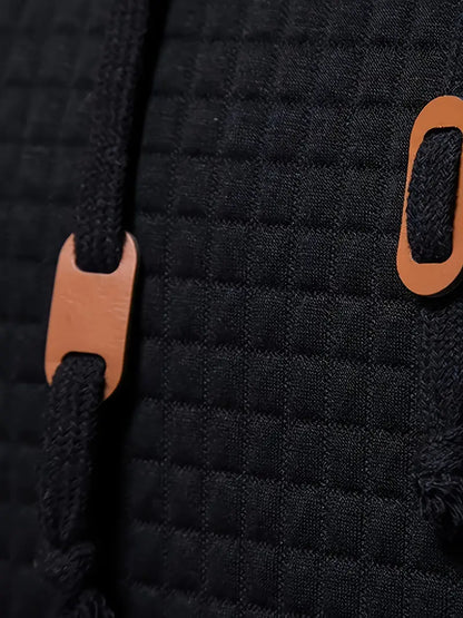 Magnus - kapuzenpullover mit waffelmuster für männer