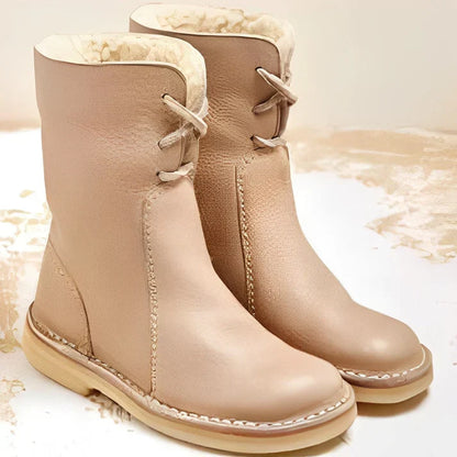 Helena – mit wolle gefütterte lederstiefel für damen