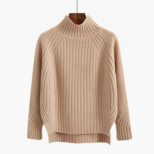 Lula | strickpullover mit rundhalsausschnitt