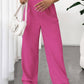 Avery – lässige, einfarbige hose mit weitem bein