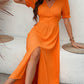 Ava – elegantes, kurzärmliges kleid mit v-ausschnitt