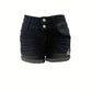 Natalie – gerippte jeansshorts für frühling/sommer